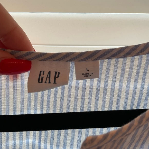 Blue and white blouse - Picture 2 of 3